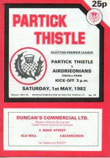 Partick Thistle v Airdrieonians