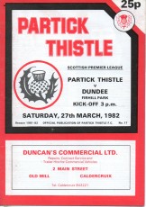 Partick Thistle v Dundee