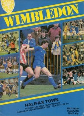 Wimbledon v Halifax Town