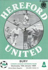Hereford United v Bury