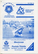 Montrose v Partick Thistle