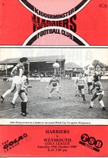 Kidderminster Harriers v Weymouth