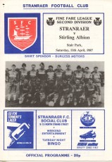 Stranraer v Stirling Albion