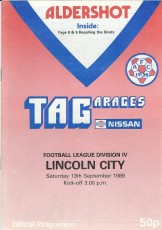 Aldershot Town v Lincoln City