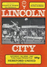 Lincoln City v Hereford United