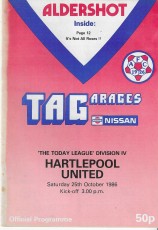 Aldershot Town v Hartlepool United