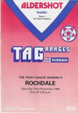 Aldershot Town v Rochdale