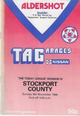 Aldershot Town v Stockport County