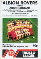 Albion Rovers v Airdrieonians