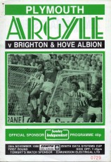 Plymouth Argyle v Brighton & Hove Albion