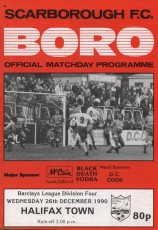 Scarborough v Halifax Town