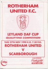 Rotherham United v Scarborough