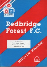Redbridge Forest v Altrincham