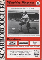 Scarborough v Crewe Alexandra
