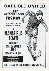 Carlisle United v Mansfield Town