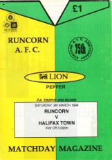 Runcorn v Halifax Town