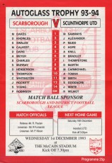 Scarborough v Scunthorpe United