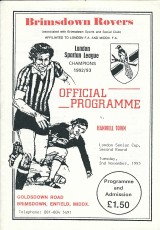 Brimsdown Rovers v Hanwell Town