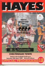 Hayes v Cheltenham Town