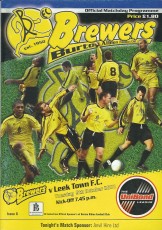 Burton Albion v Leek Town
