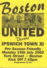Boston United v Ipswich Town