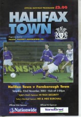 Halifax Town v Farnborough Town