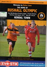 Rushall Olympic v Kendal Town