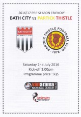 Bath City v Partick Thistle