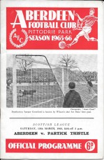 Aberdeen v Partick Thistle