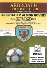 Arbroath v Albion Rovers