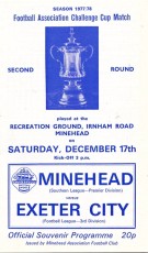 Minehead v Exeter City