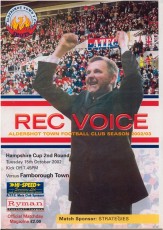 Aldershot Town v Farnborough Town