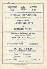 Cambridge City v Hitchin Town