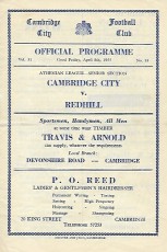 Cambridge City v Redhill