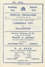 Cambridge City v Wealdstone