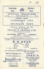 Cambridge City v Hounslow Town