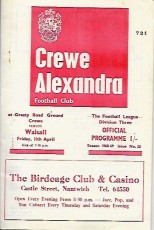 Crewe Alexandra v Walsall