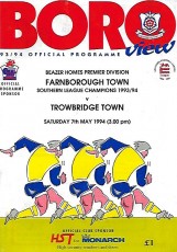 Farnborough Town v Trowbridge Town