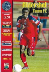 Aldershot Town v Barnet