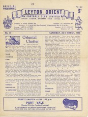 Leyton Orient v Port Vale