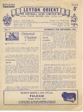 Leyton Orient v Fulham