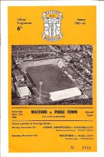 Watford v Poole Town