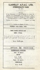 Llanelli v Haverfordwest