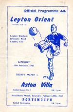 Leyton Orient v Aston Villa