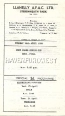 Llanelli v Haverfordwest