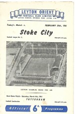 Leyton Orient v Stoke City
