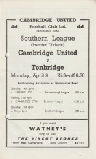Cambridge United v Tonbridge