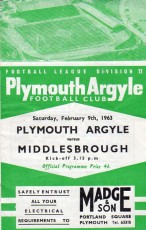 Plymouth Argyle v Middlesbrough