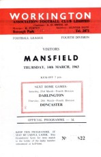 Workington v Mansfield Town