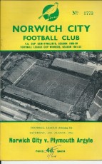 Norwich City v Plymouth Argyle
